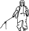 Logo de professionnel en tenue d'intervention
